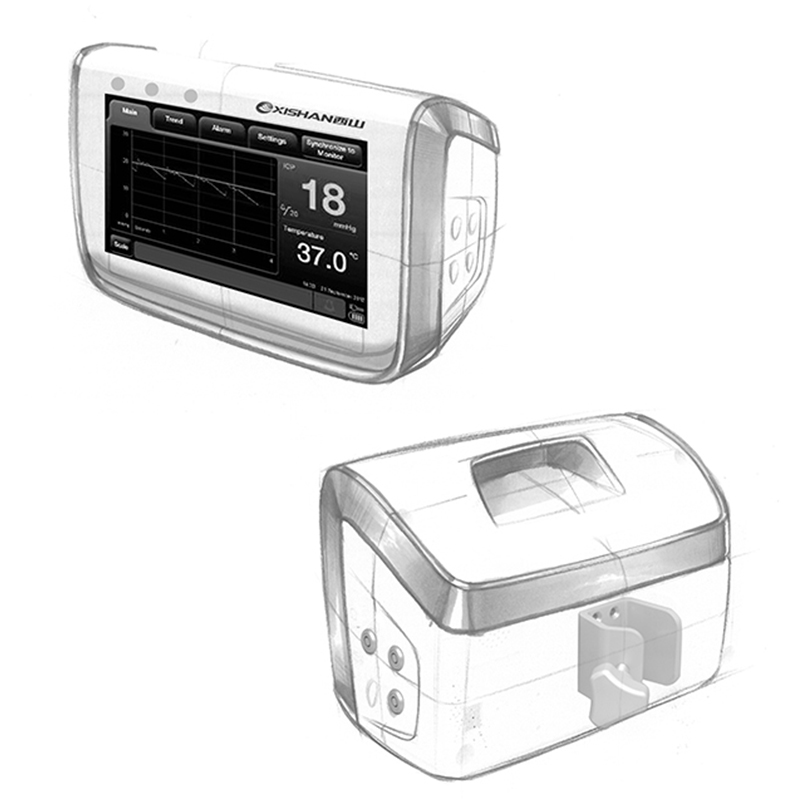 醫(yī)療器械顱內(nèi)壓手繪設(shè)計